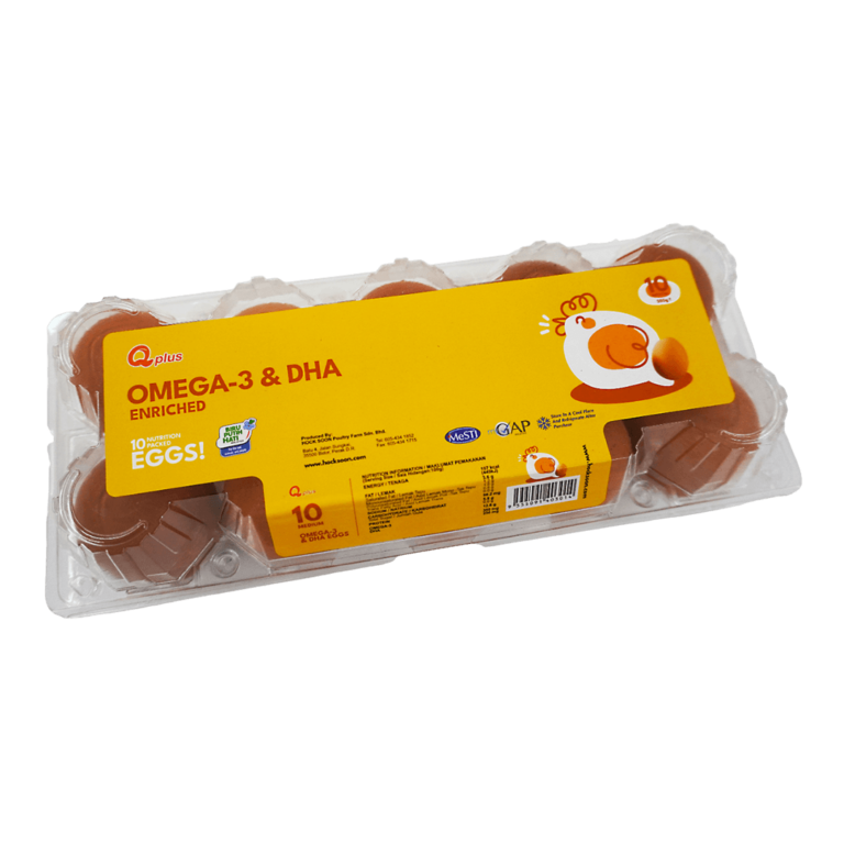 QPlus Omega DHA Enriched Eggs Medium (10 pieces)