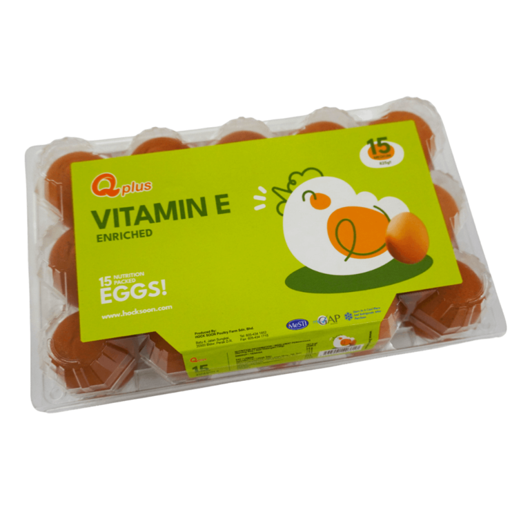 QPlus Vitamin E Enriched Eggs Medium (15 pieces)