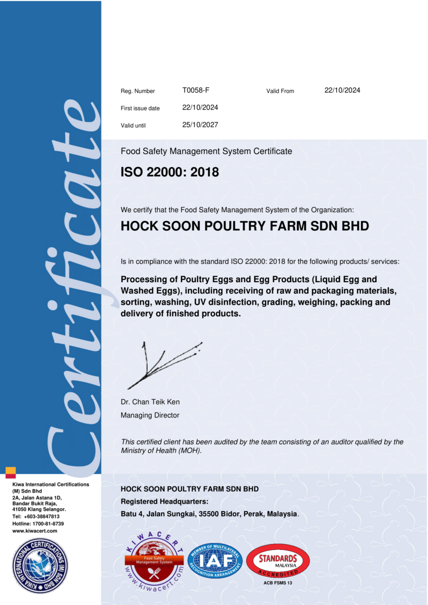 FSMS ISO 22000