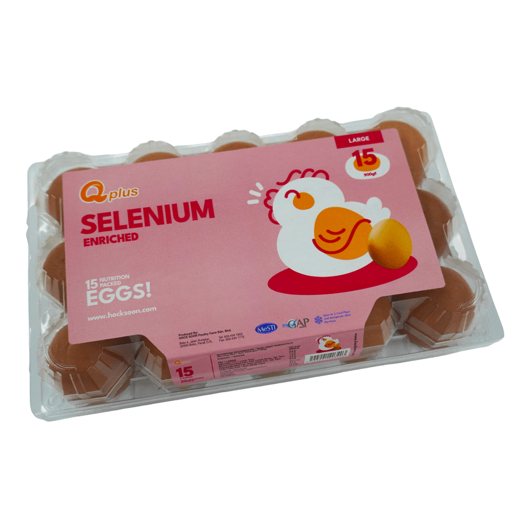 QPlus Selenium Enriched Eggs Large (15 pieces)